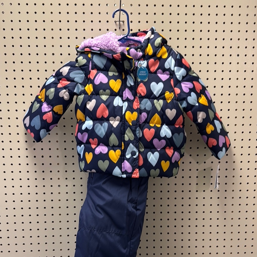 Carter's Black and Red Puffer Jacket